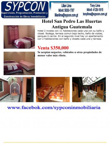 Hotel en San pedro LAs Huertas Antigua Guate - Imagen 1