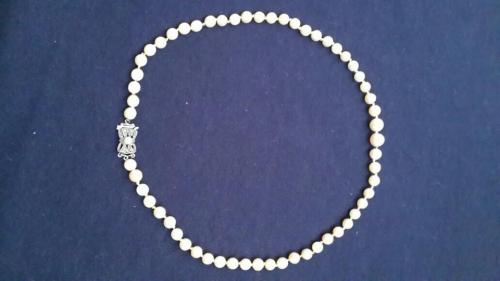COLLAR DE PERLAS ANTIGUO collar de perlas o - Imagen 1