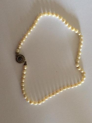 VENDO collar de perlas originales 14 cms d - Imagen 2