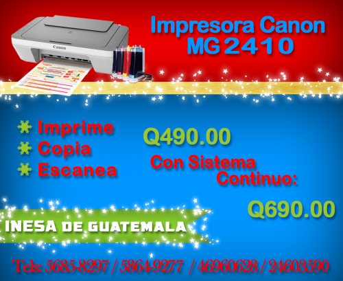 Impresora Multifuncional MG2410  Imprime co - Imagen 1