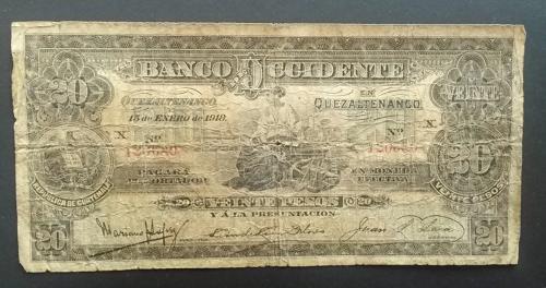Billete de 20 pesos del 15 de enero de 1918  - Imagen 1