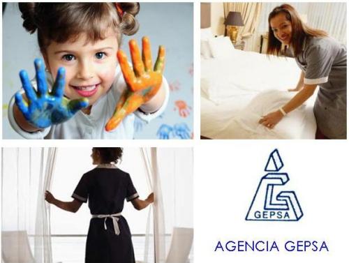 Agencia GEPSA ofrece personal doméstico y ni - Imagen 1