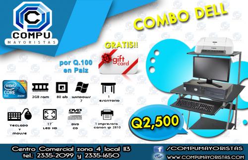 COMPUTADORAS DELL CON REGALO INCLUIDO Compu - Imagen 1