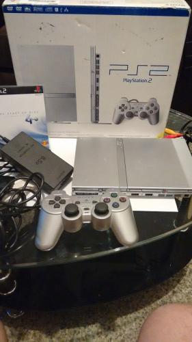 GANGA PlayStation 2 Slim color gris nítido  - Imagen 2
