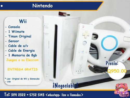 Vendo Nintendo Wii con un Control completo u - Imagen 1