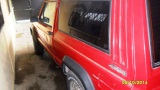 remato jeep cherokee 1991 color roja mecanica - Imagen 1