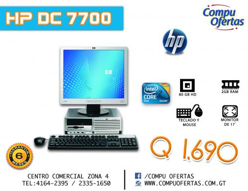COMPUOFERTAS TE TRAE COMPUTADORAS HP 7700 CON - Imagen 1