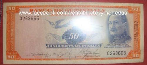 vendo billetes y monedas de Guatemala de Col - Imagen 2