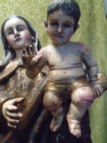 Linda pieza religiosa de la Virgen del Carmé - Imagen 3