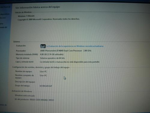 vendo laptop hp dv52133la AMD Phenom II Dual - Imagen 2