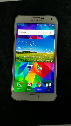Vendo Galaxy S5 Blanco 16GB Solo funciona pa - Imagen 1