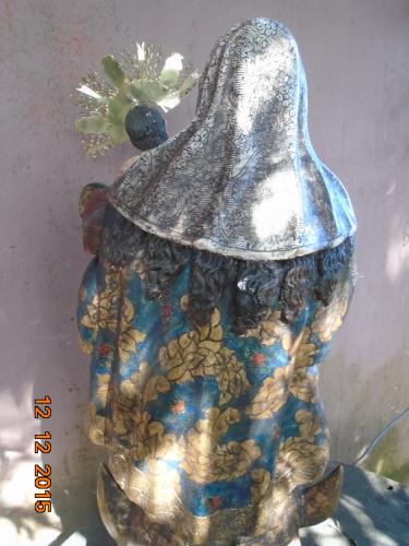 Virgen del Carmen hermosa escultura tallada  - Imagen 2