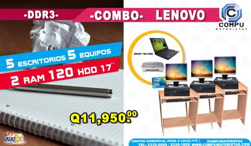 COMBOS DE COMPUTADORAS COMPLETAS IBM LENOVO C - Imagen 1