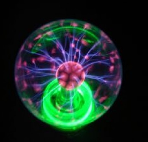 Lampara esfera plasma con neon Q250 nueva e - Imagen 2