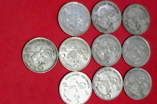 vendo 10 monedas de plata 720 MONJAS del año - Imagen 1