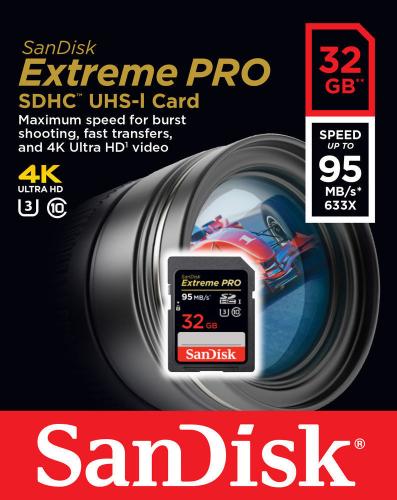 Memoria SanDisk 32GB 32G Extreme PRO SD SDHC  - Imagen 1