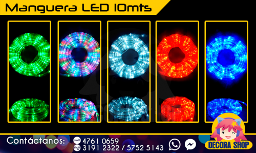 Manguera Navideña LED 10MT Precio Q12499   - Imagen 1