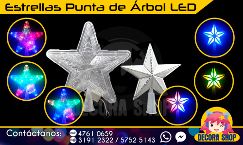 Estrellas Punta de Arbol LED  Precio : Q499 - Imagen 1