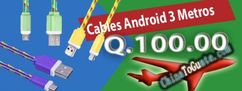 Cable para Android 3 metros de largo por solo - Imagen 1