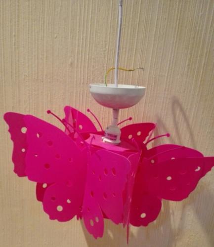 Lampara techo de mariposa Lampara con figuras - Imagen 1