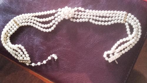 vendo collar de perlas majorica estilo lady  - Imagen 2