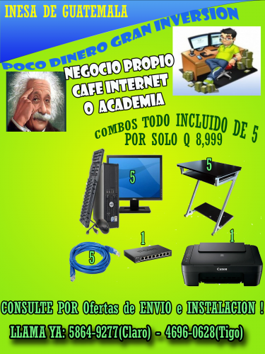 Cafe INTERNET YA INSTALADO Toda Guatemala C - Imagen 1