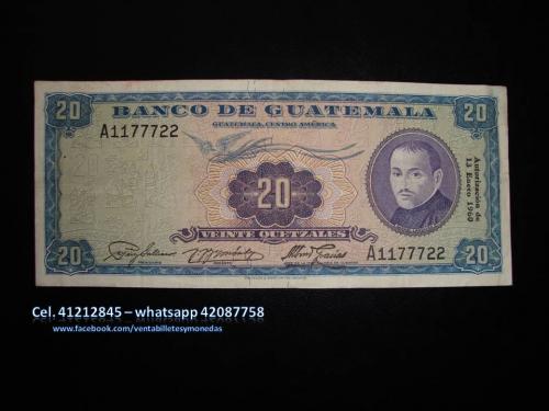 vendo billetes y monedas antiguas de Guatemal - Imagen 2