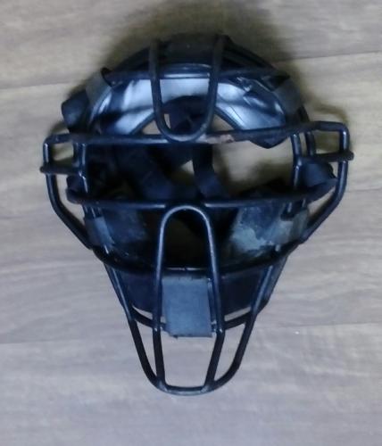 Careta Béisbol usada catcher color negro mid - Imagen 3