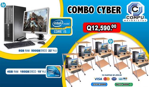 COMBO TODO INCLUIDO DE 05 COMPUTADORAS DELL + - Imagen 1