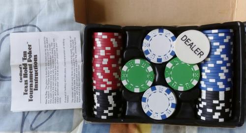 1 caja de fichas de poker chips texas holden - Imagen 2