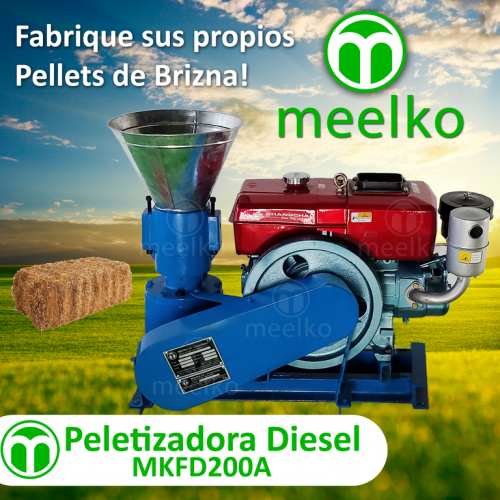 Peletizadora 200mm 15 hp Diesel para alfalfas - Imagen 3