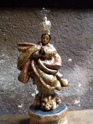 Escultura miniatura De Virgen Concepción E - Imagen 1