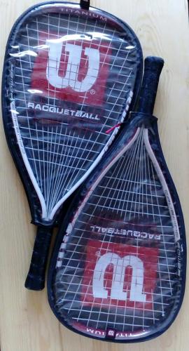 2 raquetas racquetball marca Wilson titanium  - Imagen 1