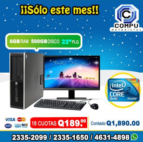 COMPUTADORAS HP CORE2QUAD 06GB DE RAM/DISCO  - Imagen 1