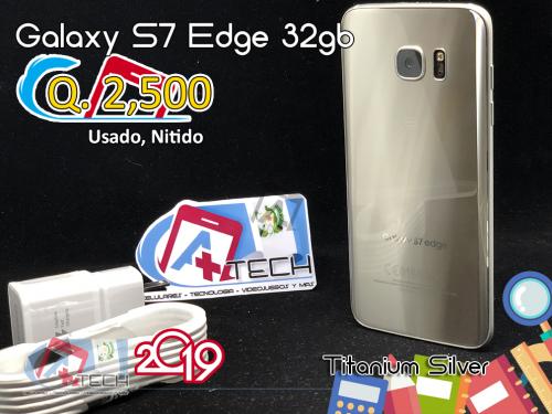 Samsung Galaxy S7 Edge Silver Titanium En Exc - Imagen 1