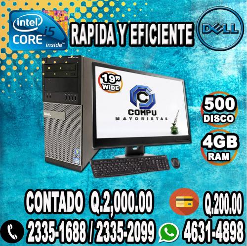 COMPUTADORAS DELL COREi5 04GB RAM 500 HD L - Imagen 1