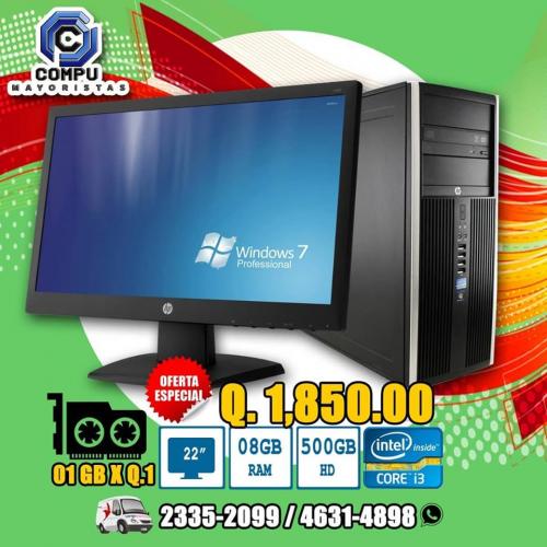 COMPUTADORAS COREi3 08GB 500HD LCD 22P Y  - Imagen 1