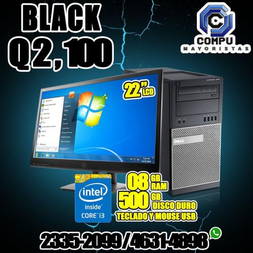 SUPER BLACK SALE COMPUTADORAS COREi3 4ta GE - Imagen 1
