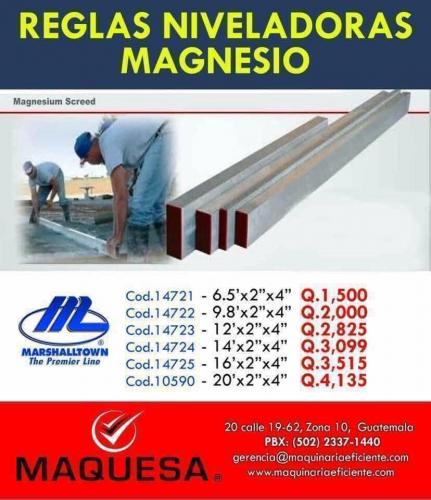 Contamos con reglas niveladoras de magnesio  - Imagen 1