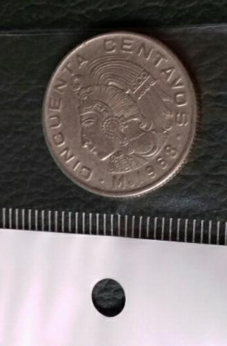 Moneda Cincuenta Centavos Mo fecha 1968 Estad - Imagen 1