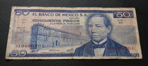 Billete 50 PESOS MEXICO El Banco DE México  - Imagen 1