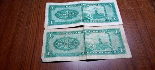 Vendo billetes de 1 quetzal 19661969 50 cent - Imagen 1