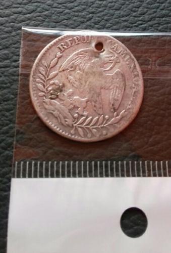 Moneda PLATA SILVER fecha 1841 Repblica Mex - Imagen 2