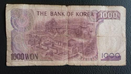 Vendo un Billete 1000 WON KOREA The Bank of  - Imagen 2