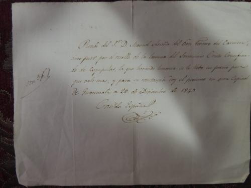 Recibos de los años 1836 1841 1845 en pap - Imagen 3