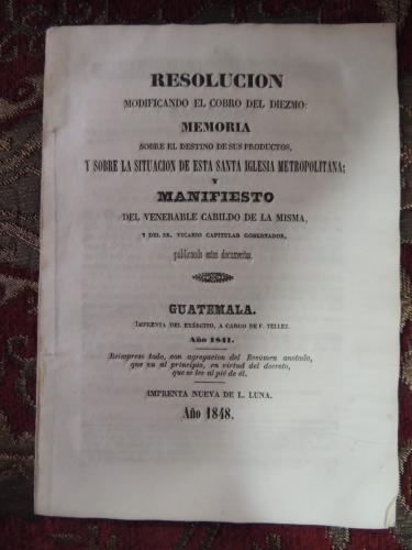 Folleto eclesistico de 1848 publicado por e - Imagen 1