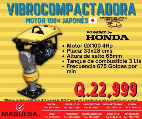 COMPACTADORA O BAILARINA CON MOTOR HONDA 4 HP - Imagen 1