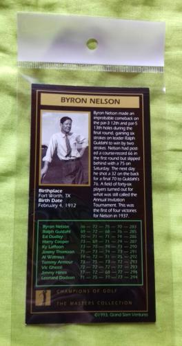 1937 BYRON NELSON MASTER GOLF CAMPEÓN DEPOR - Imagen 2