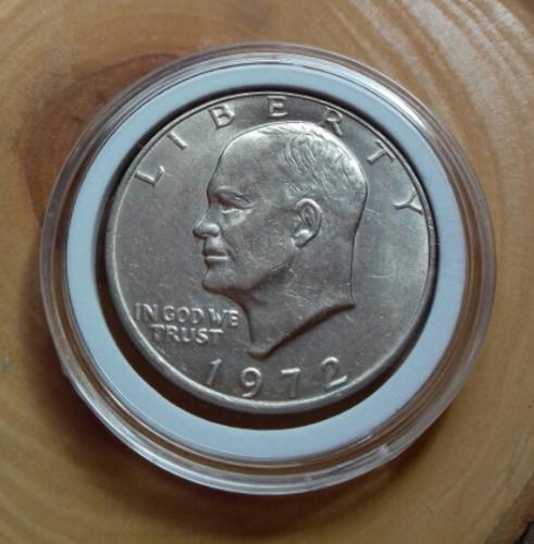 Moneda ONE DOLLAR LIBERTY fecha 1972 EISENHOW - Imagen 1