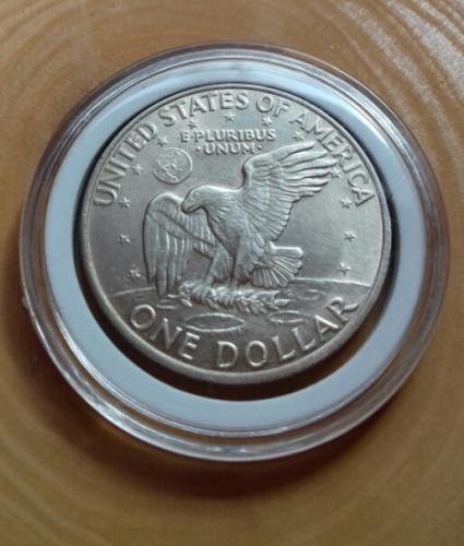 Moneda ONE DOLLAR LIBERTY fecha 1972 EISENHOW - Imagen 2